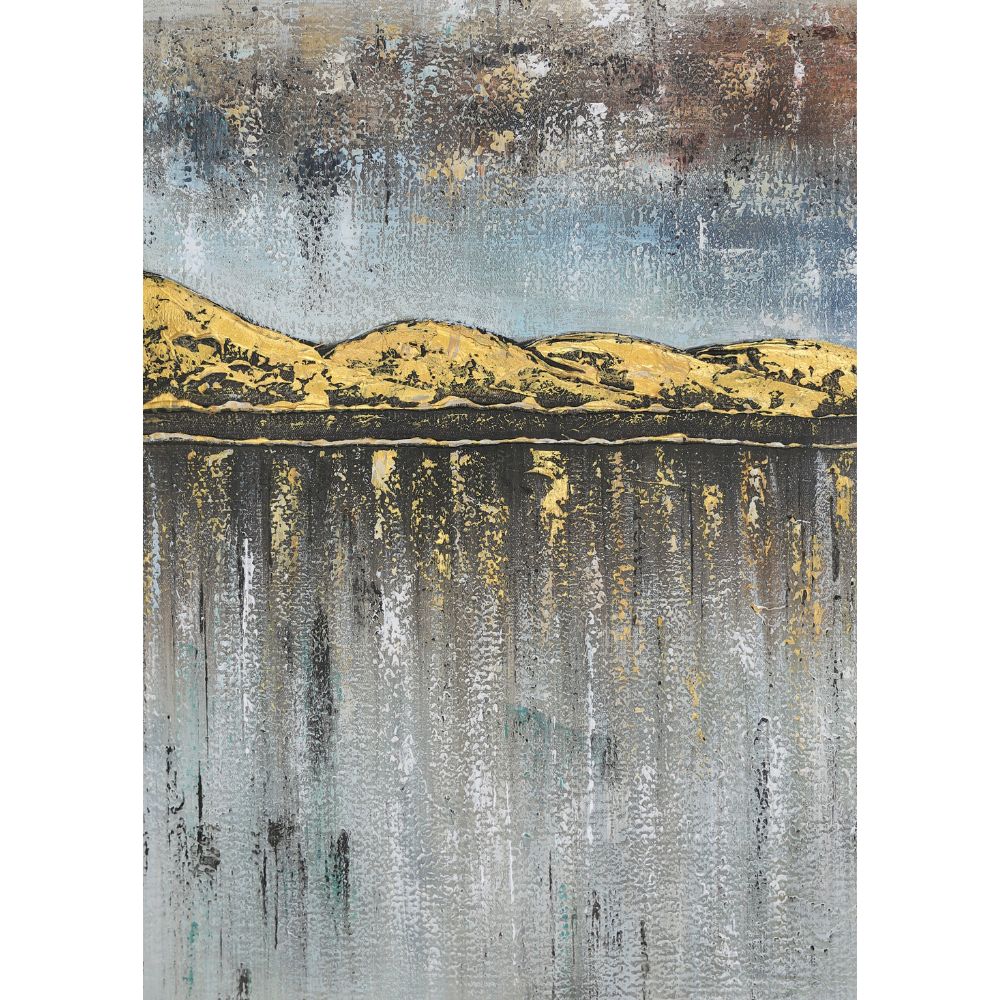 Abstract gold mountains